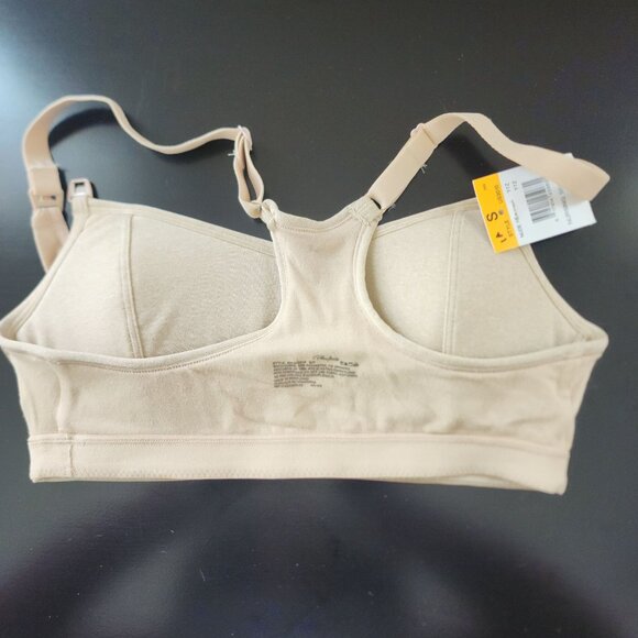 PLAYTEX Nursing Sports Racerback Bra in Nude Heather‎ Style#US3010 Sz.S NWT - Picture 7 of 12